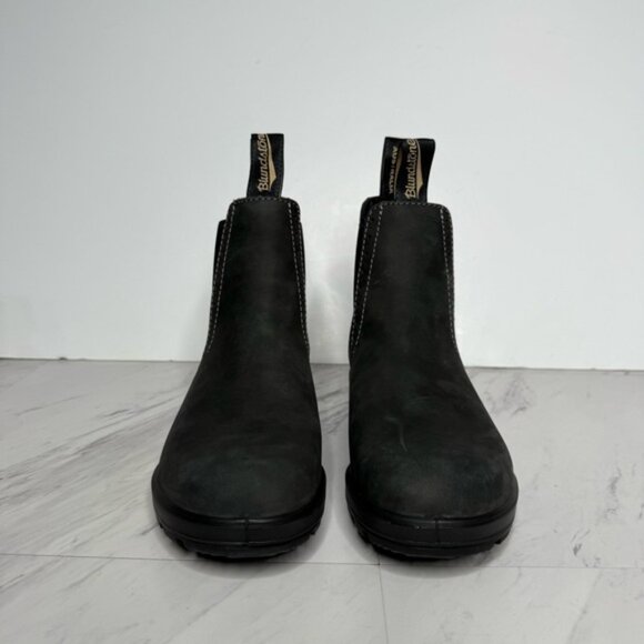 Blundstone 1630 Rustic Black Gray Chelsea Leather Boot 3.5 / 6.5 - Picture 2 of 16